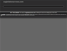 Tablet Screenshot of eaglelakenarrows.com